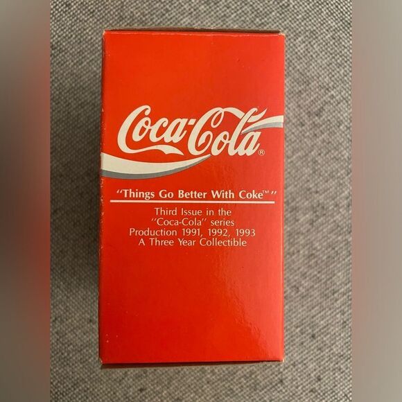 🆕 Things Go Better With Coke Mice Christmas Ornament Coca Cola 1991 - Picture 2 of 7